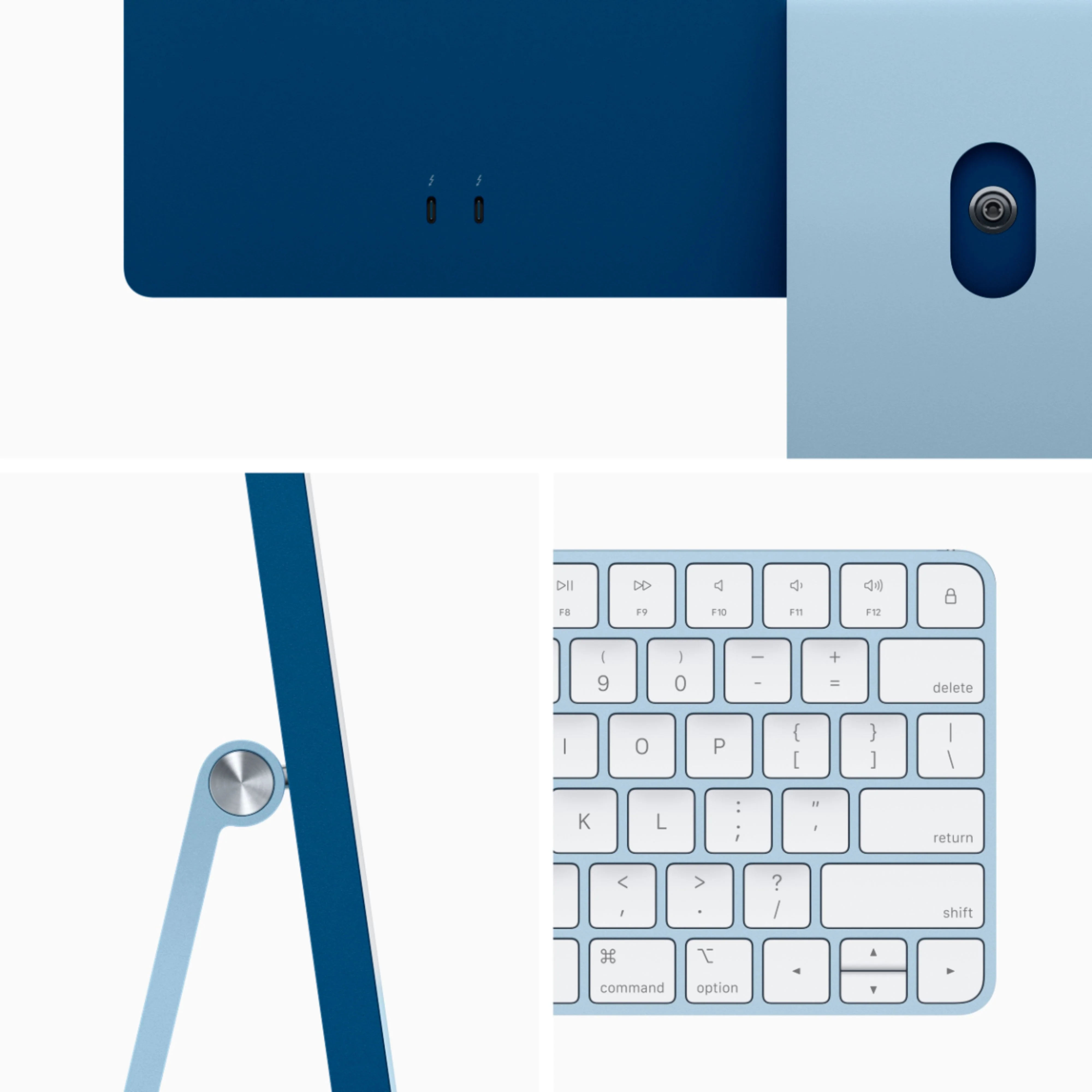 Apple iMac 24" 4.5K Retina display (Spring 2021) (MGPK3LL/A) (M1 3.20 GHz / 256GB SSD / 8GB RAM / 8-Core GPU) - Blue - Image 3