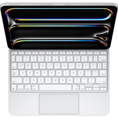 Apple Magic Keyboard for 11" iPad Pro M4 (White, US English) - MWR03LL/A - Image 2