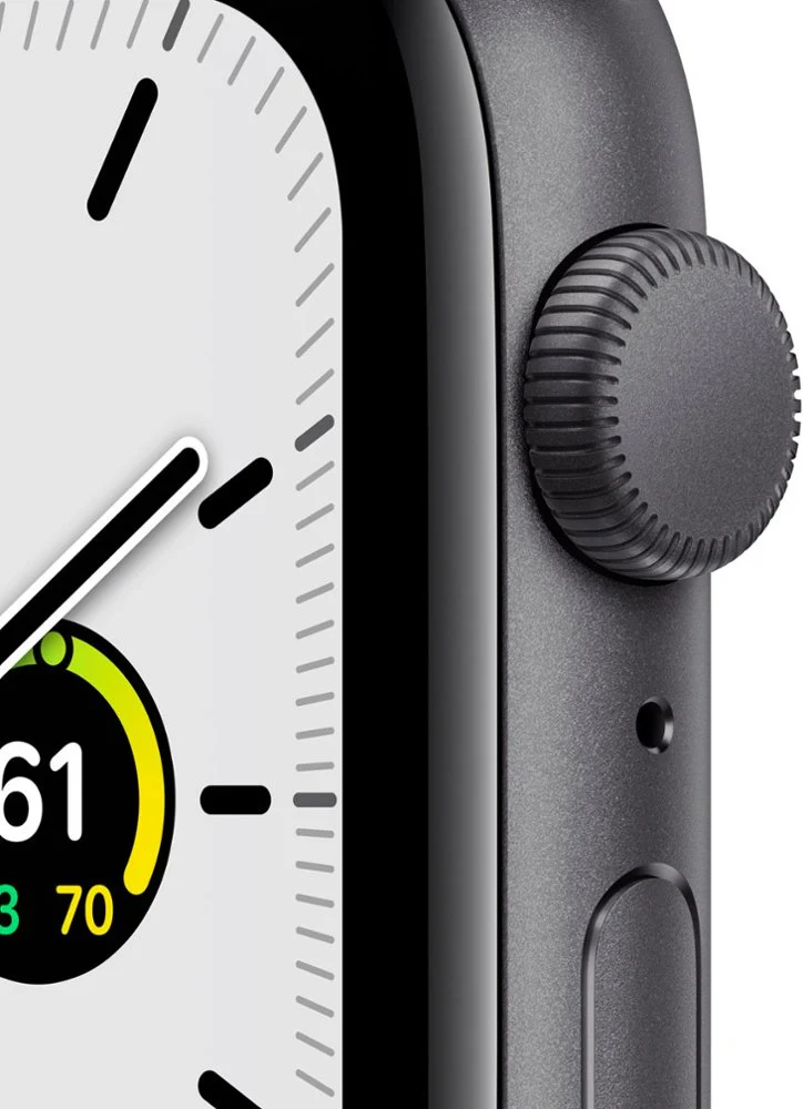 Apple Watch SE 44mm (GPS) Space Gray Aluminium Case with Midnight Sport Band (MKQ63) - Image 3