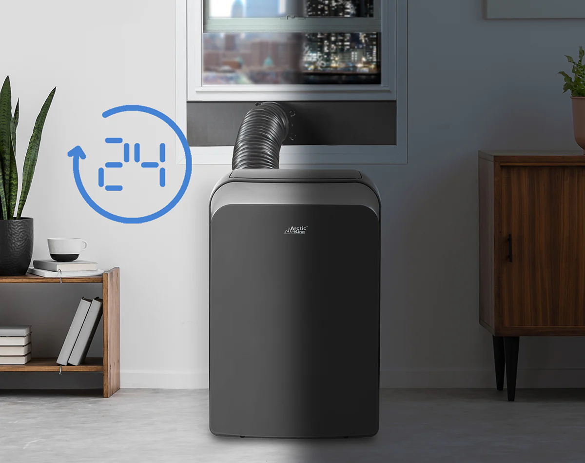 Arctic King 8,000 BTU (12,000 BTU Ashrae) 115V Smart Portable Air Conditioner, WPPD08CW0N - Image 4