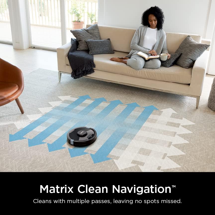 ****Clearance*** Shark AI Ultra Robot Vacuum and Mop with Matrix Clean Navigation, CleanEdge Technology, Perfect for Pet Hair, Compatible with Alexa, Black - Image 3