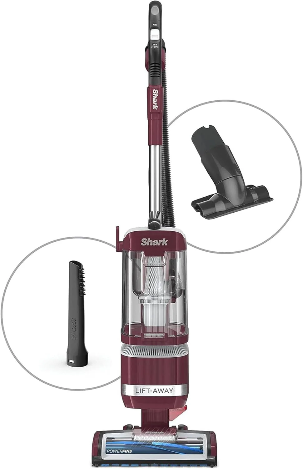 Shark LA401 Navigator Lift Away ADV Upright Vacuum with PowerFins Brush Roll, LED Headlights and Advanced Swivel Steering - Image 5
