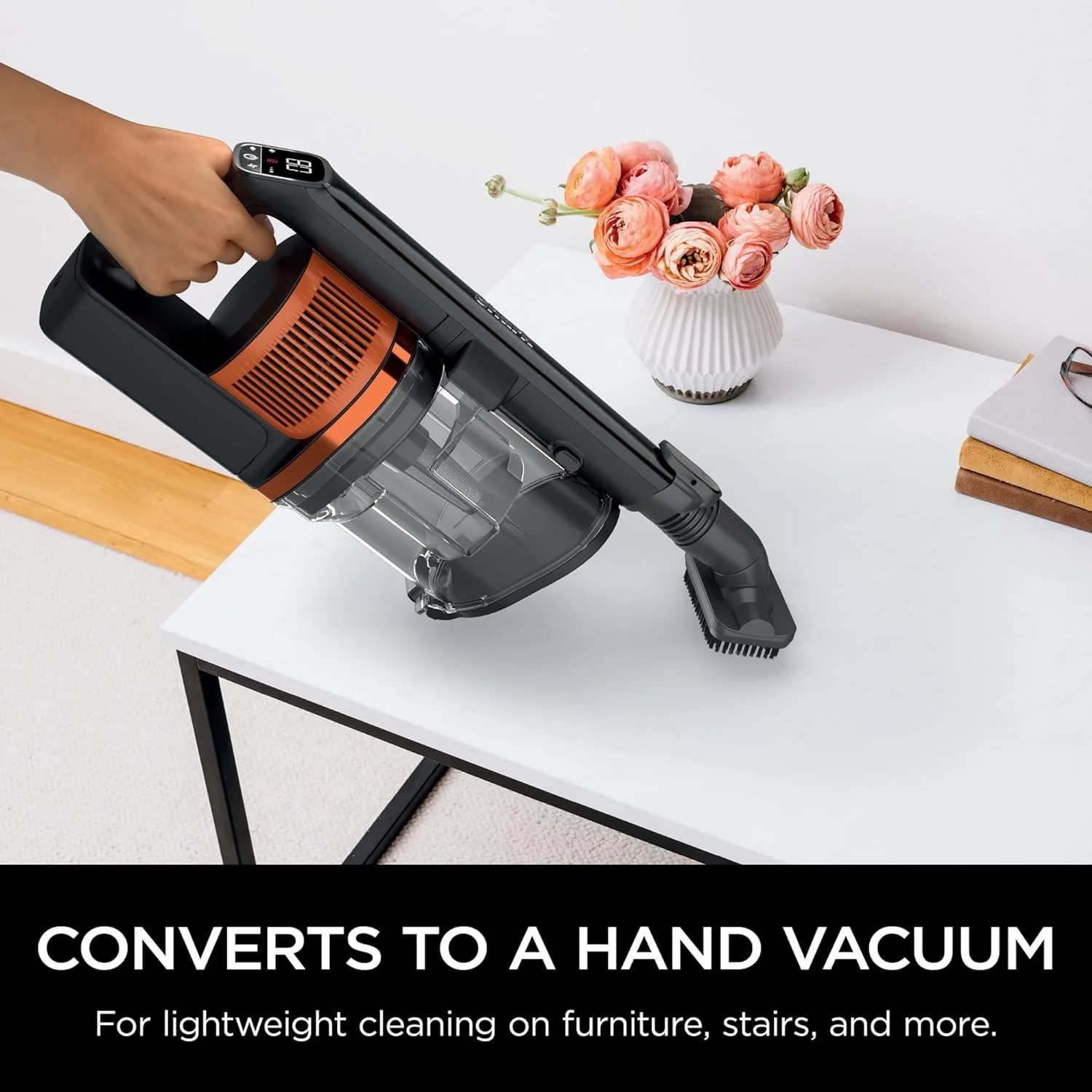 SHARK Shark IZ640H Cordless Stick Vacuum Vertex Pro with Duo Clean Power Fins and Self-Cleaning Brushroll, Black - Image 8