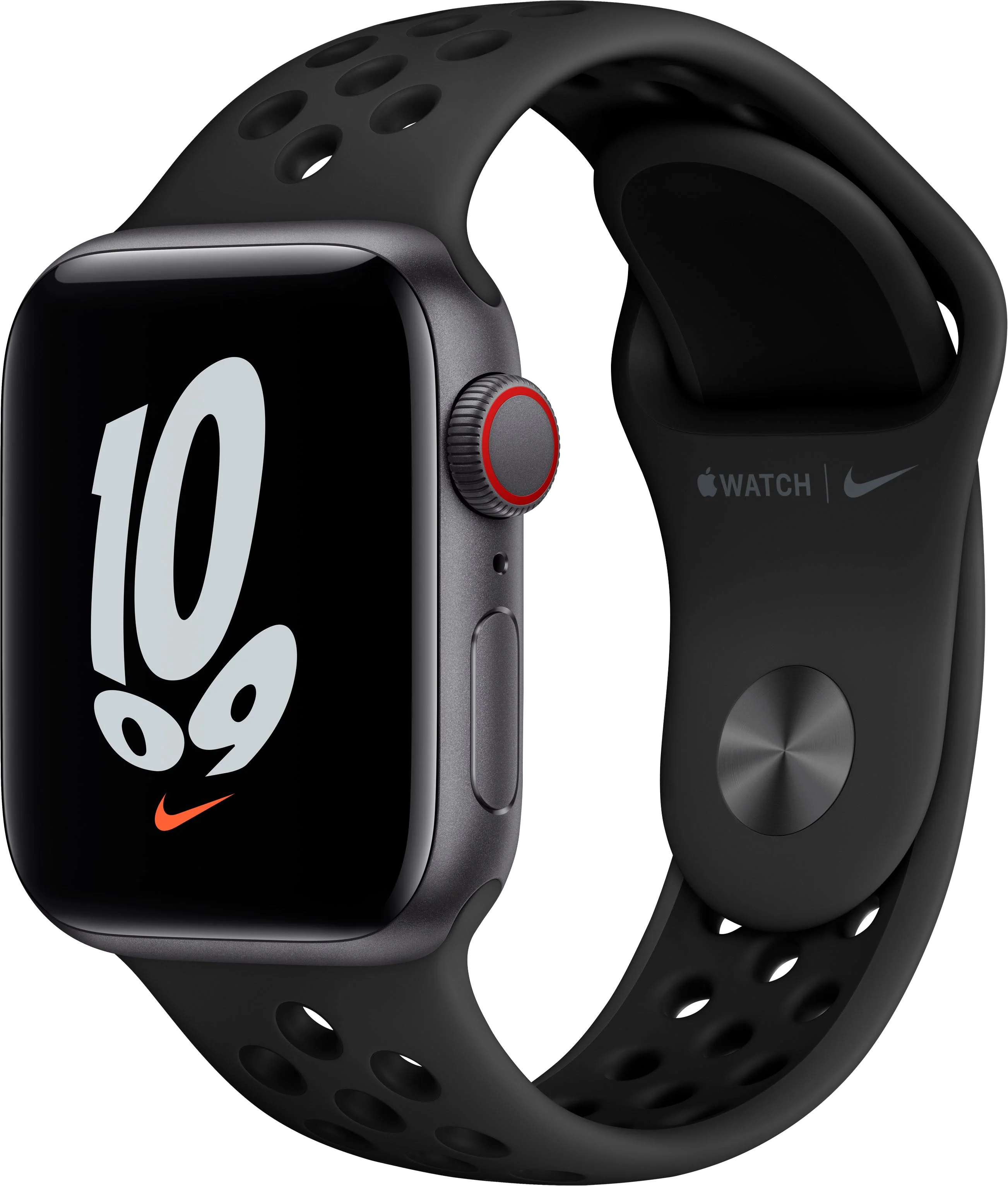 Apple Watch Nike SE 44 mm (GPS+CELLULAR) Space Gray Aluminum Case With Anthracite Sport Band (MKRX3LL/A)
