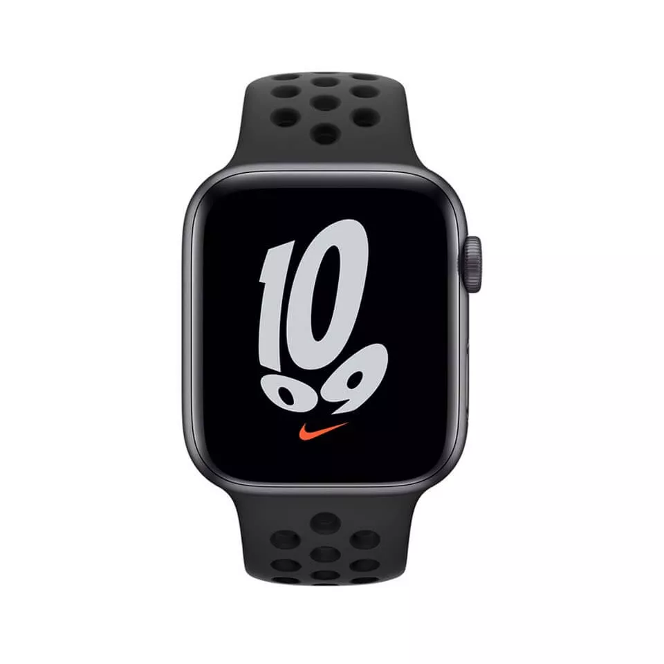 Apple Watch Nike SE 44 mm (GPS) Space Gray Aluminium Case With Nike Sport Band - Anthracite/Black (MKQ83LL/A) - Image 3