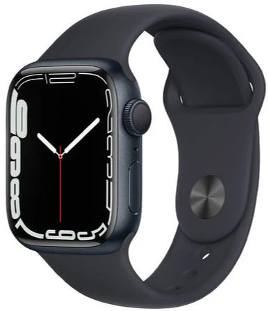 Apple Watch Series 7 ( GPS + CELLULAR ) 41mm Midnight Aluminum Case with Midnight Sport Band (MKH73)