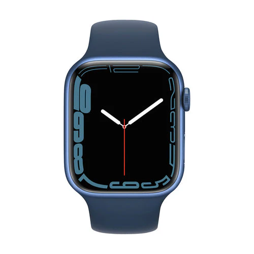 Apple Watch Series 7 (GPS) 45mm Blue Aluminum Case with Abyss Blue Sport Band (MKN83LL) - Image 2