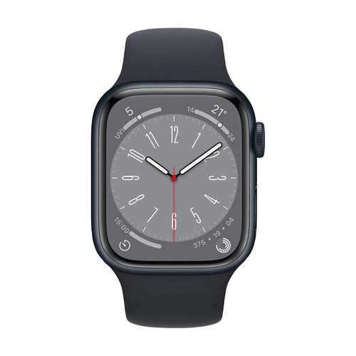 Apple Watch Series 8 (GPS+CELLULAR) 45mm Graphite Aluminum Case with Midnight Sport Band - Size:M/L - (MNW23LL/A) - Image 2