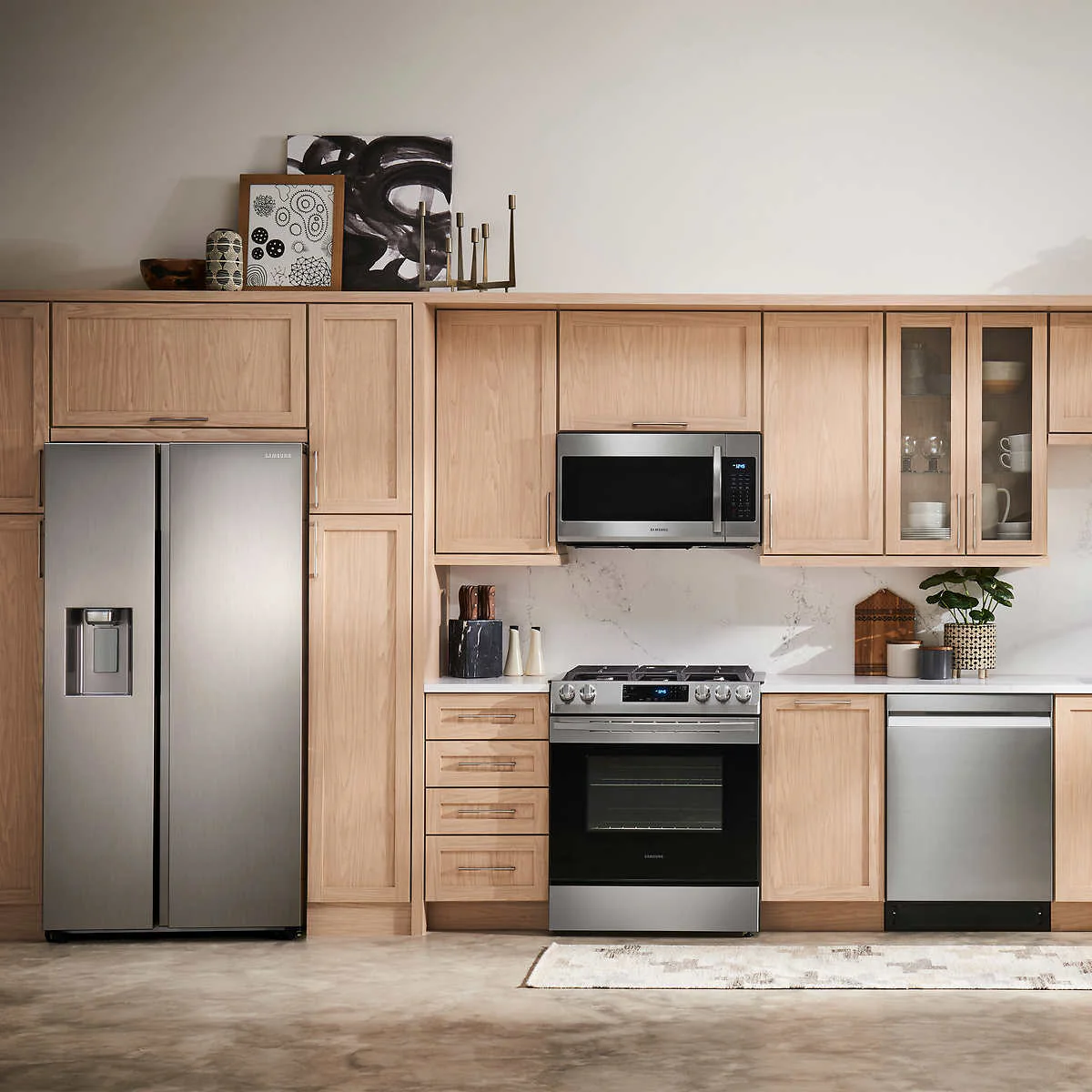 Samsung 22 cu. ft. Counter Depth Side by Side Refrigerator (RS22T5201SR) - Image 2
