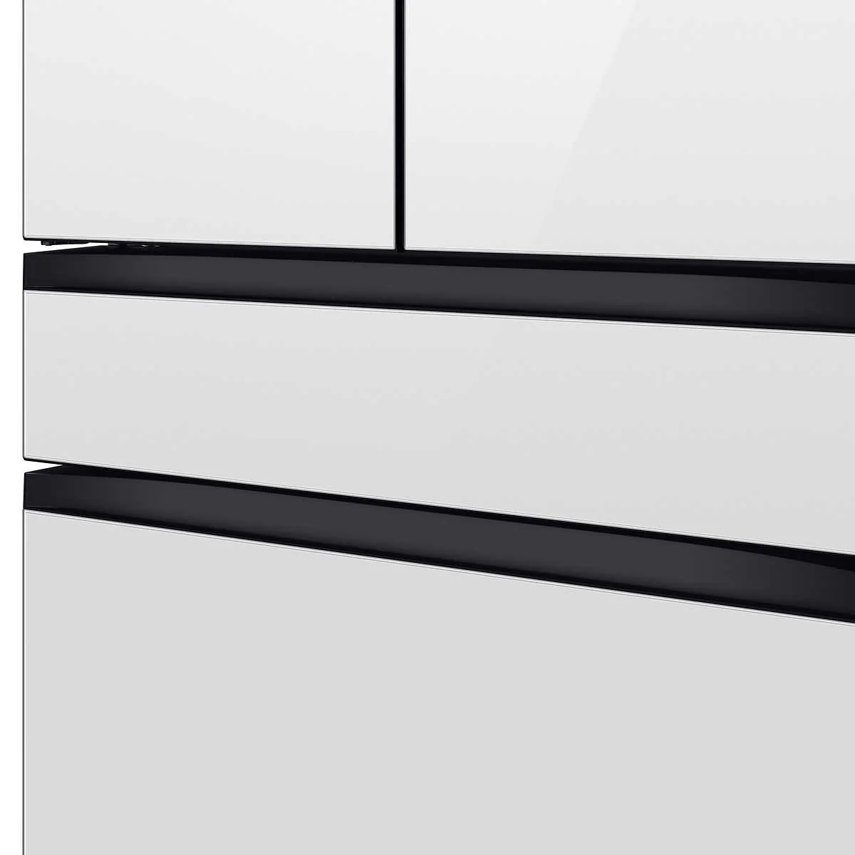 Samsung 23 cu. ft. Bespoke 4-Door French Door Refrigerator with Beverage Center // White Glass (RF23BB860012) - Image 5