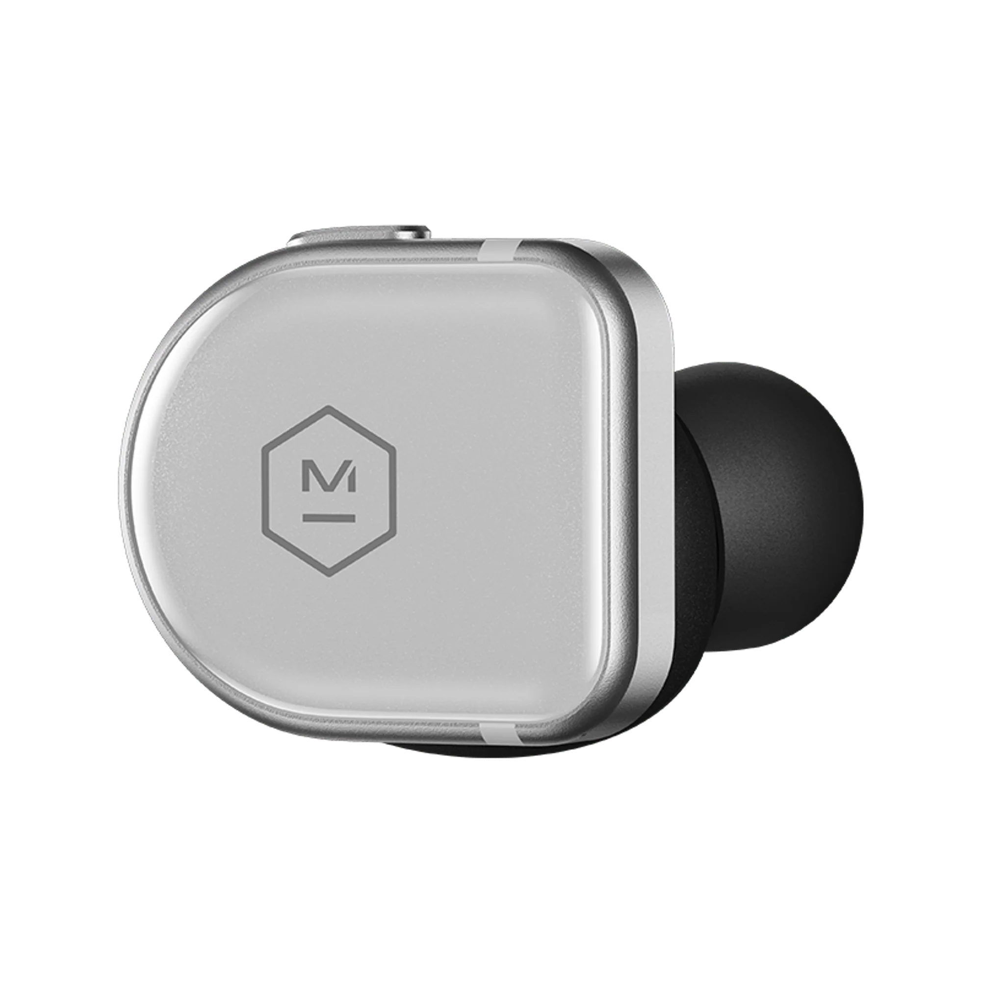 Master & Dynamic MW08 Sport Active Noise-Cancelling True Wireless Earbuds (Silver Sapphire Glass) - Image 2