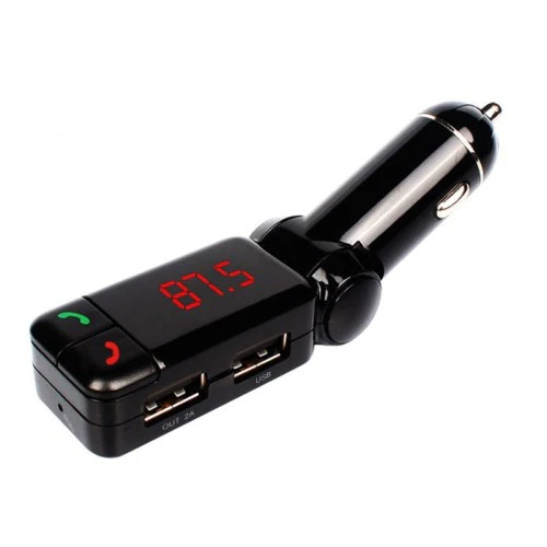 FM Transmitter Modulator Bluetooth Handsfree Adapter USB Charger AUX MP3 Player - Image 8