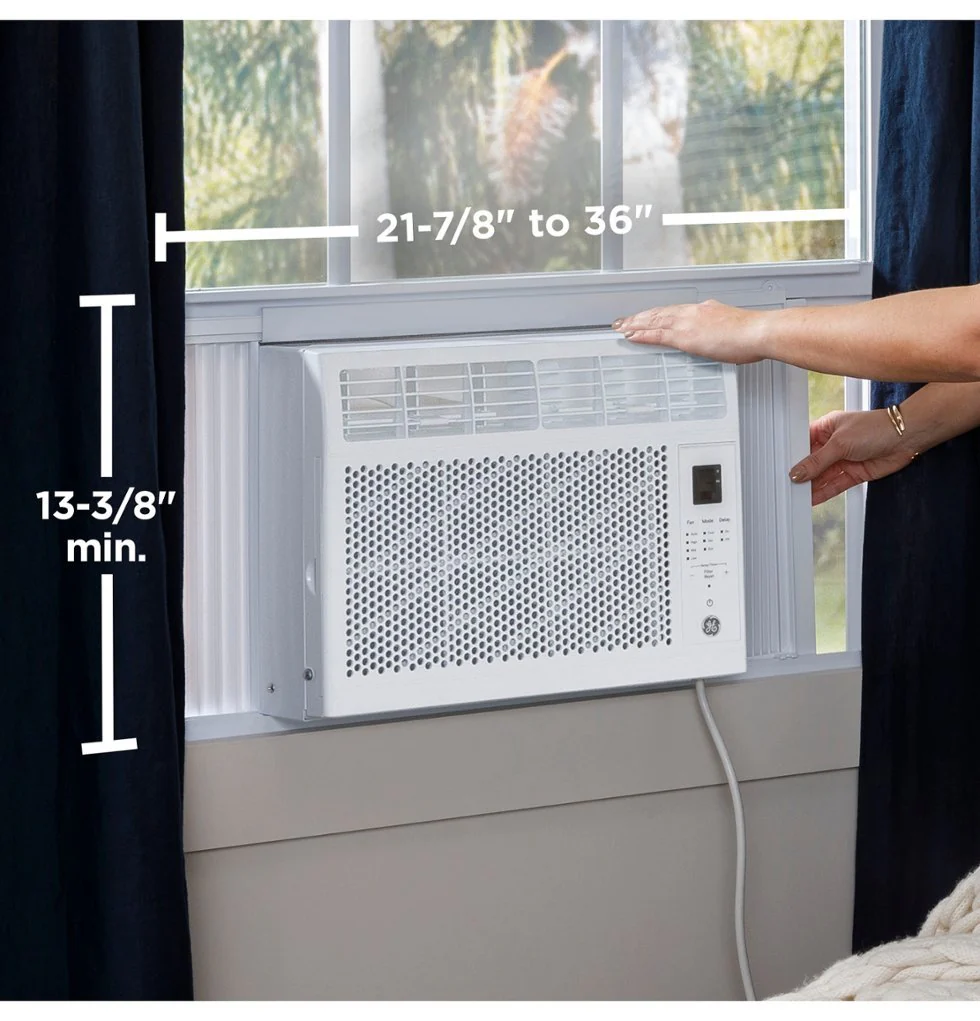 GE - 250 Sq. Ft. 6,000 BTU Window Air Conditioner with Remote - White (AHP06LZ) - Image 3