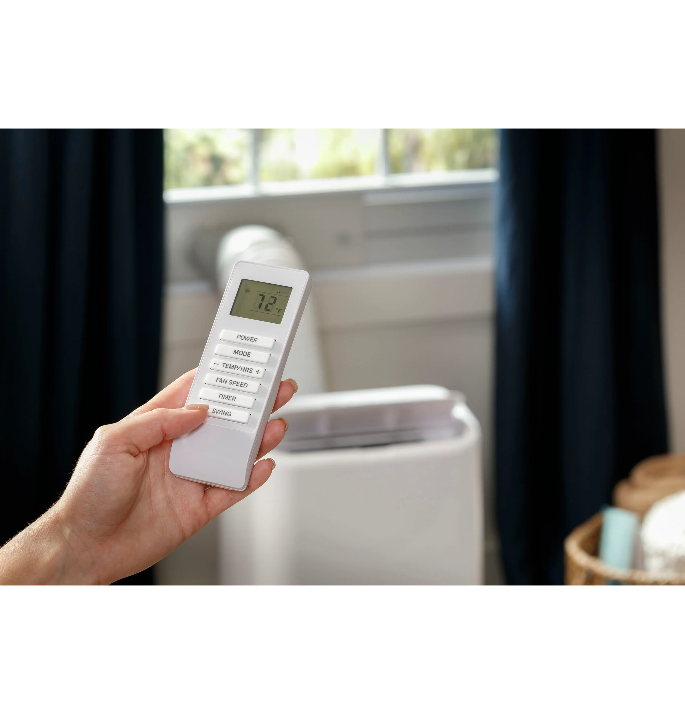 GE 8,000 BTU 115-Volt 3-in-1 Portable Air Conditioner with WiFi for Medium Rooms, White, APWD08JAWW - Image 5
