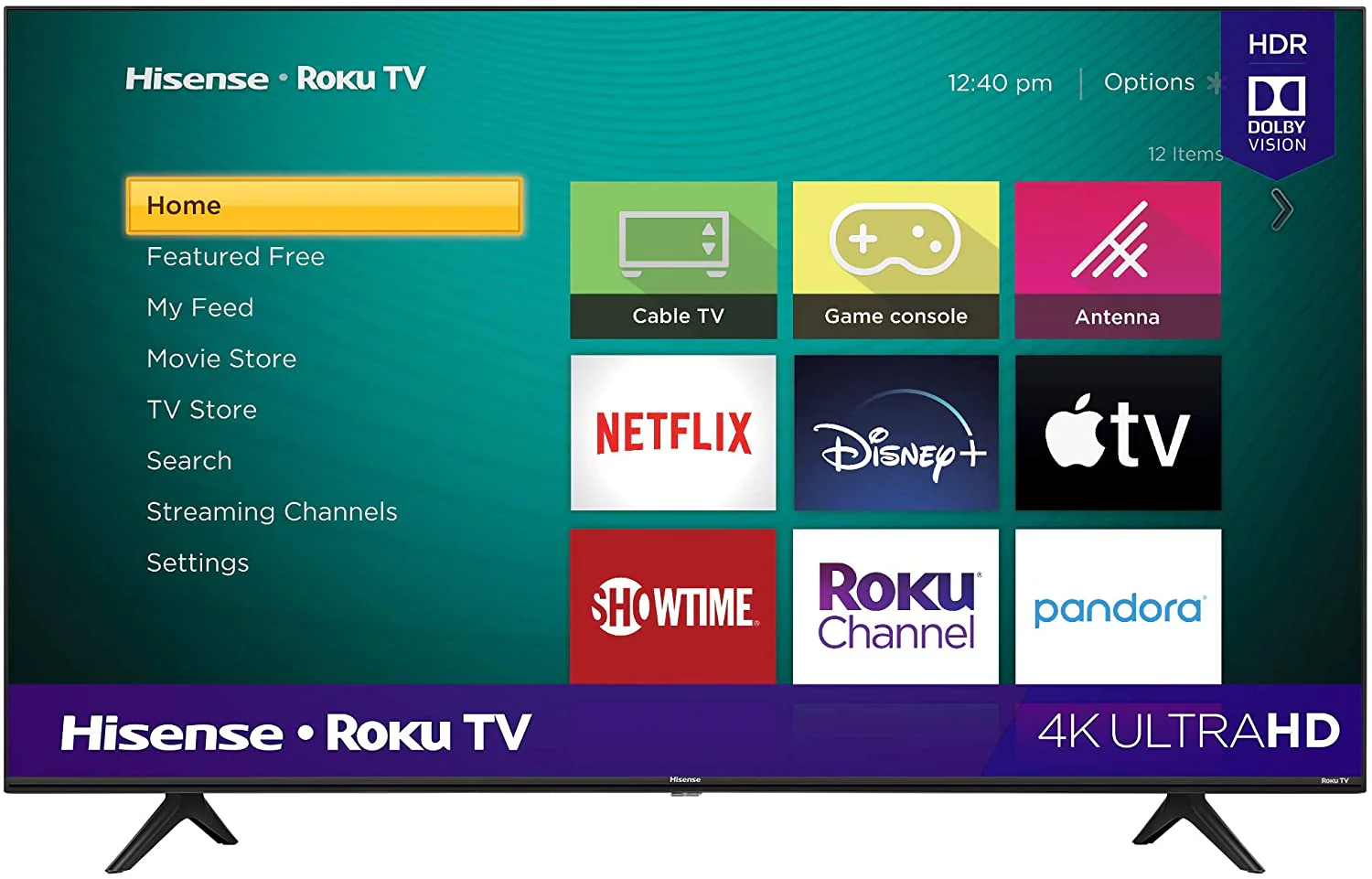 Hisense 65" Class R6090G Roku 4K UHD Smart TV with Alexa ( 65R6090G5 )