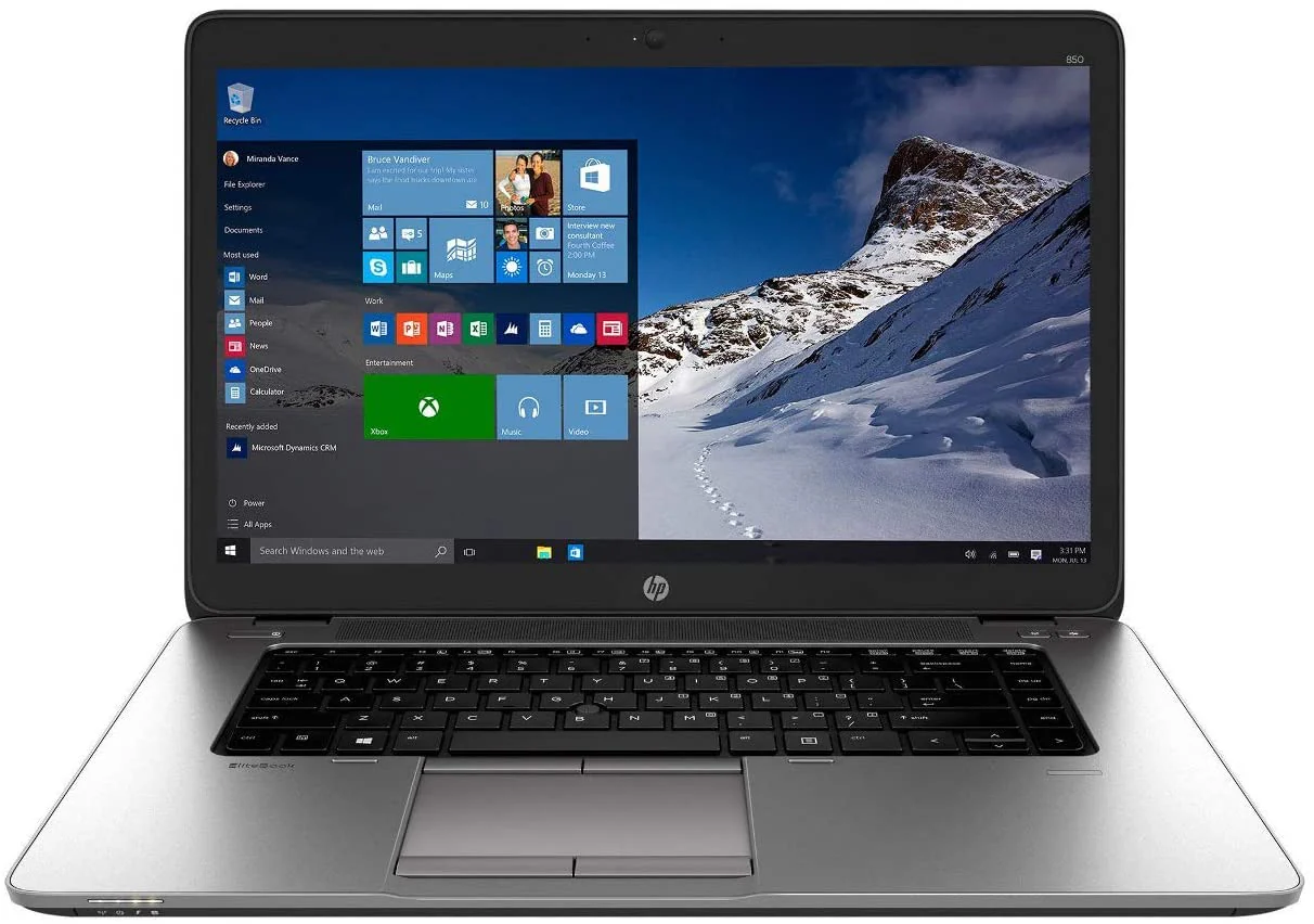 HP COMPAQ ELITEBOOK 850 G2 15" INTEL CORE I5-5300U 8GB RAM 256GB SSD w/ Windows 10