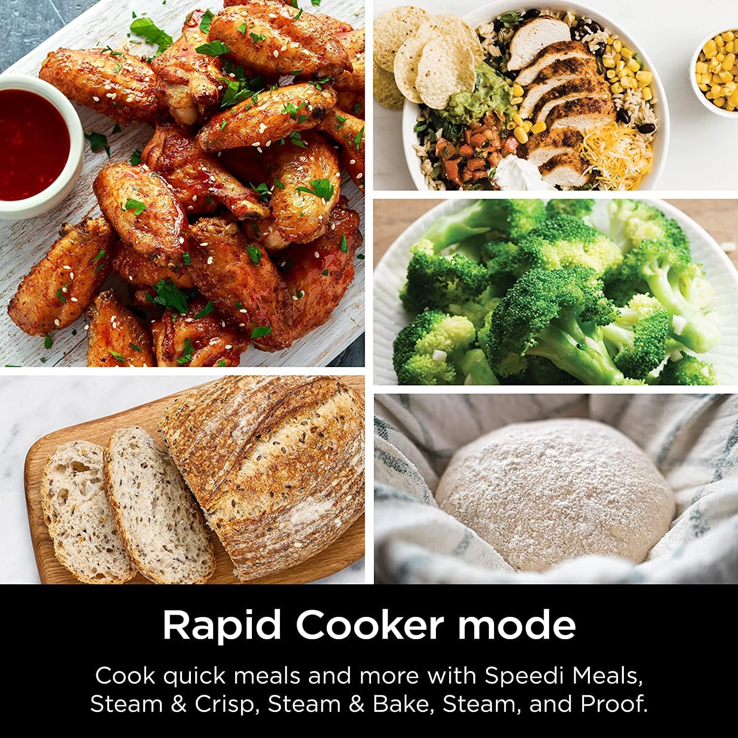 Ninja Speedi Rapid Cooker & Air Fryer, 6-Quart Capacity, 12-in-1 Functions to Steam, Bake, Roast, Sear, Saut, Slow Cook, Sous Vide & More, 15-Minute Speedi Meals All In One Pot, Light Gray - Image 8