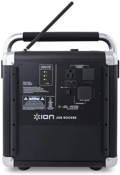 ION Audio iPA30 Audio Job Rocker | Portable Heavy-Duty Bluetooth Speaker with AM/FM Radio (Black) - Image 3