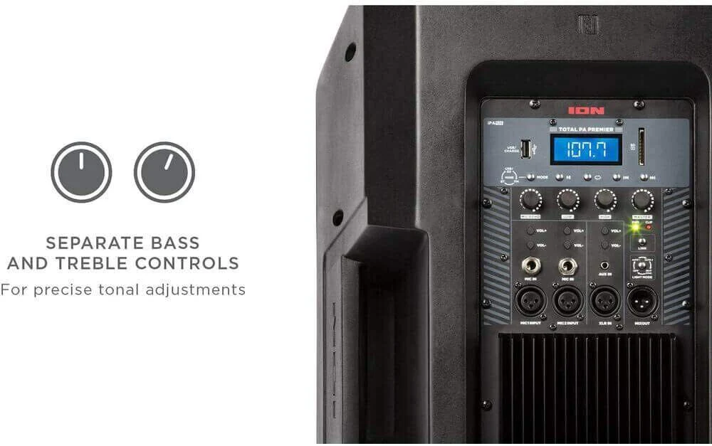 ION Audio Total PA Premier 500 Watt High Power Bi-Amplified Sound Bluetooth PA - Image 4
