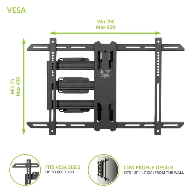 Kanto PS350 Full Motion Mount for 37-Inch to 60-Inch TVs - Image 5