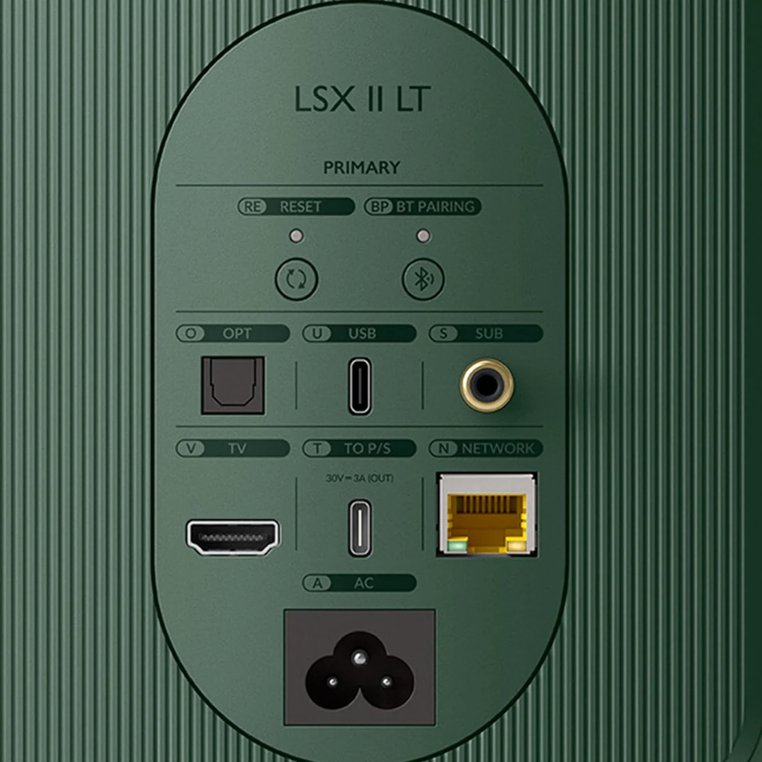KEF LSX II LT Wireless Speaker 2-pack Sage Green - Image 5