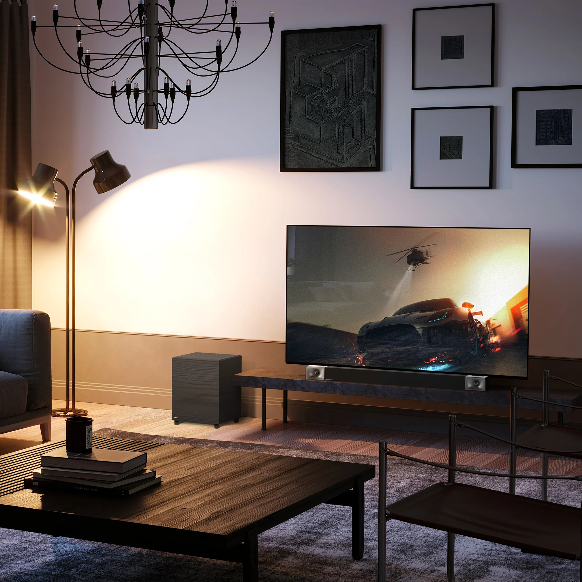 Klipsch Cinema 400 400-Watt 2.1 Channel Sound Bar with Wireless Subwoofer - Image 5