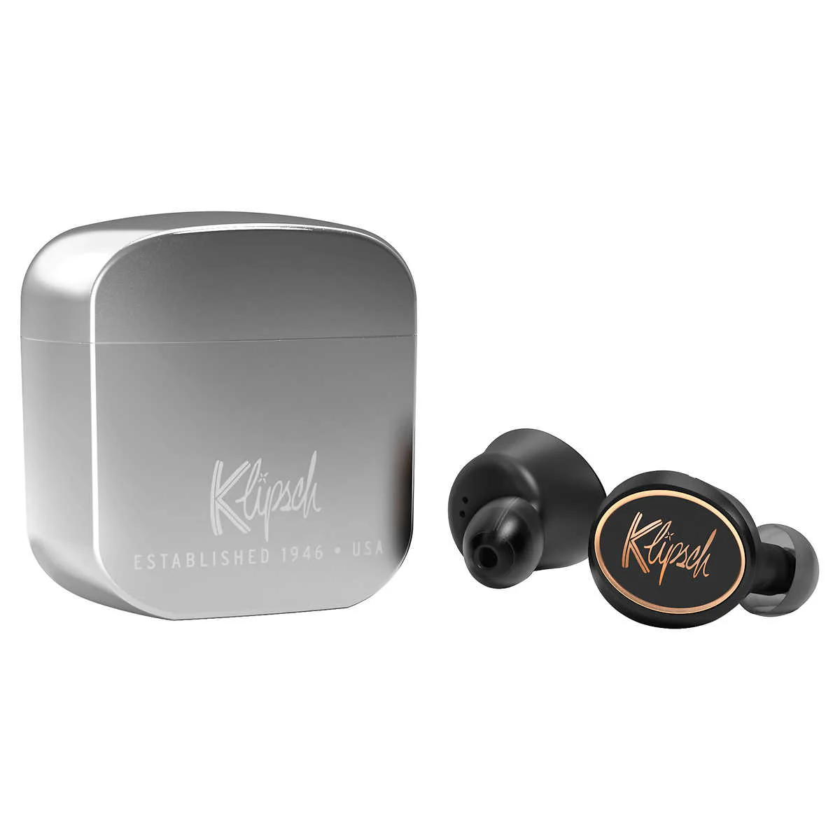 Klipsch T5 True Wireless Headphones, Silver