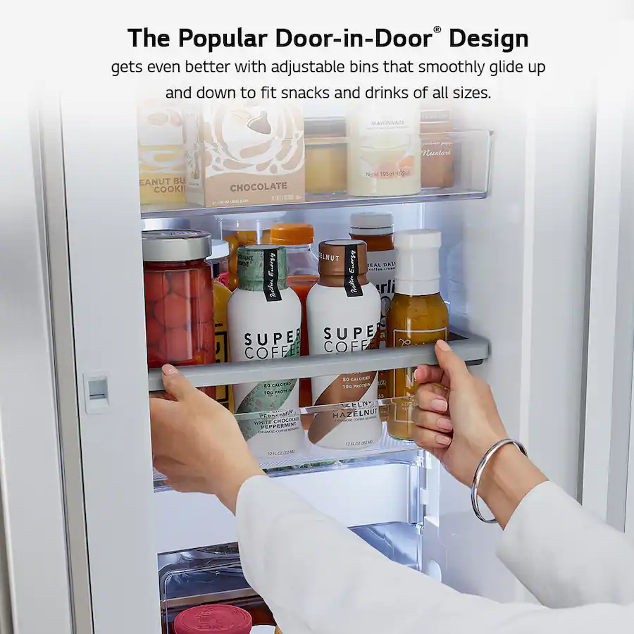 LG - 29.5 Cu. Ft. 4-Door French Door-in-Door Smart Refrigerator with Craft Ice (LRMVS3006S) - Stainless Steel - Image 33
