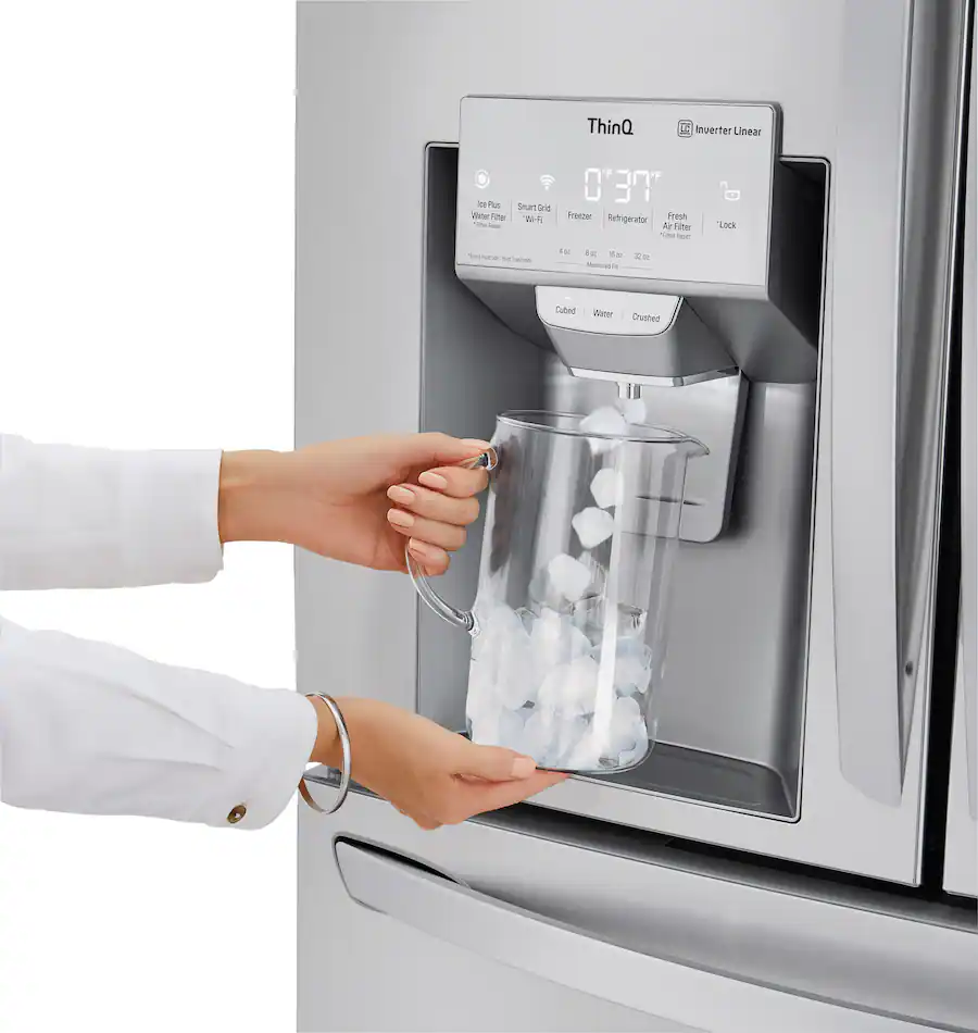 LG - 29.5 Cu. Ft. 4-Door French Door-in-Door Smart Refrigerator with Craft Ice (LRMVS3006S) - Stainless Steel - Image 8