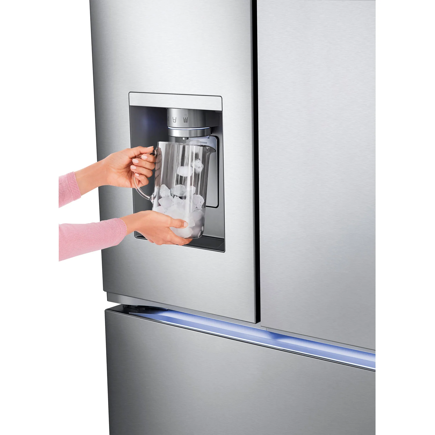 LG 36" 31 Cu. Ft. French Door Refrigerator w/ Water & Ice Dispenser (LRYXS3106S) - Smudge Proof Stainless Steel - Image 7
