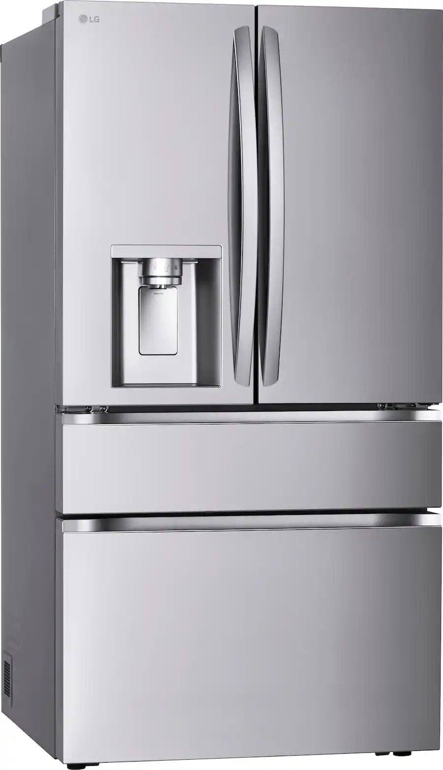 LG - Counter-Depth MAX 24.5 Cu. Ft. 4-Door French Door Smart Refrigerator with Full-Convert Drawer (LF25G8330S) - Stainless Steel - Image 2