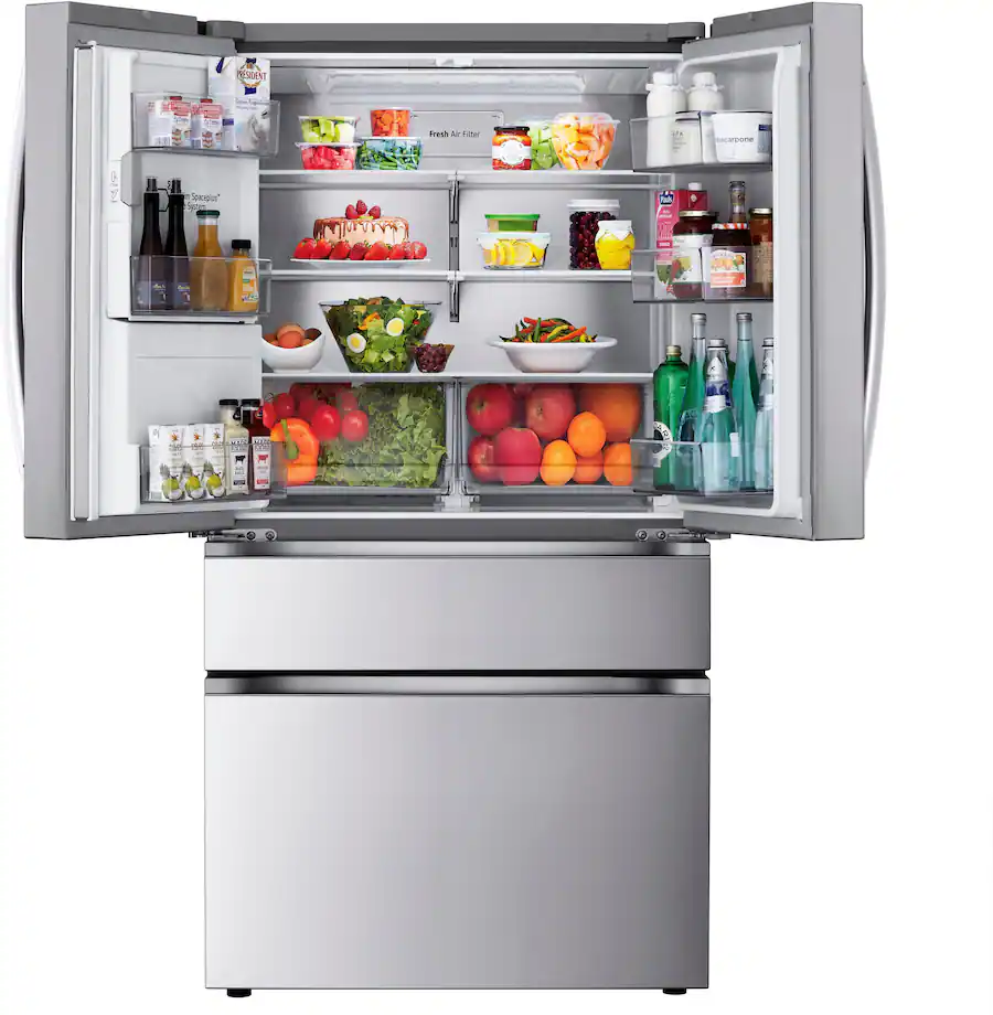 LG - Counter-Depth MAX 24.5 Cu. Ft. 4-Door French Door Smart Refrigerator with Full-Convert Drawer (LF25G8330S) - Stainless Steel - Image 5
