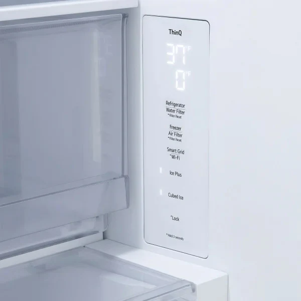 LG - Counter-Depth MAX 26.5 Cu. Ft. French Door Smart Refrigerator with Internal Water Dispenser (LRFLC2716S) - Stainless Steel - Image 7