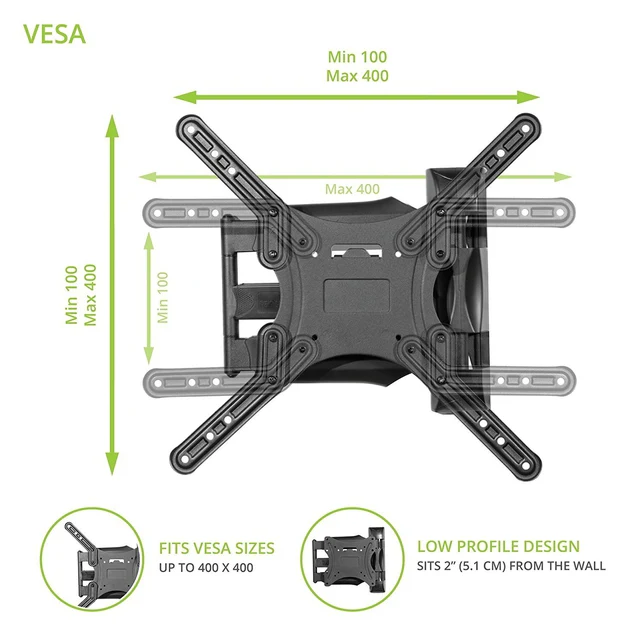 Kanto M300 Full Motion Mount for 26- to 55-in. Flat-panel TVs - Image 5