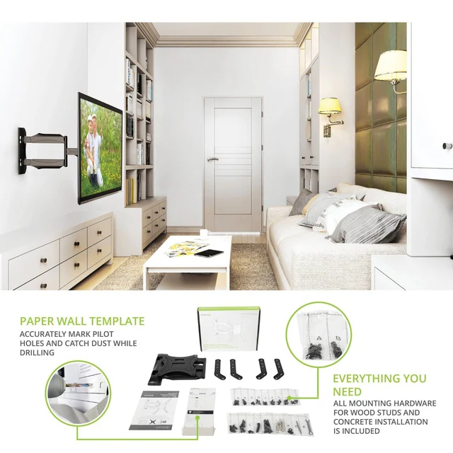 Kanto M300 Full Motion Mount for 26- to 55-in. Flat-panel TVs - Image 8
