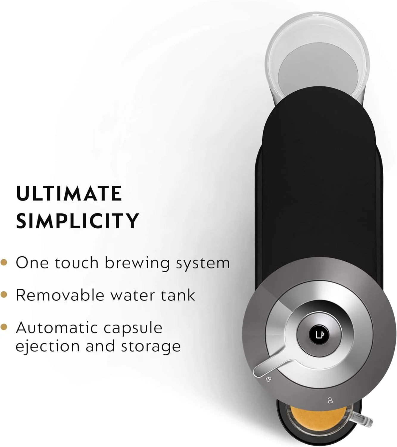 Nespresso Vertuo Next Coffee & Espresso Machine by De'Longhi, Dark Grey w/Aeroccino Milk Frother, One Touch Brew, Single-Serve Coffee & Espresso Maker - Image 4