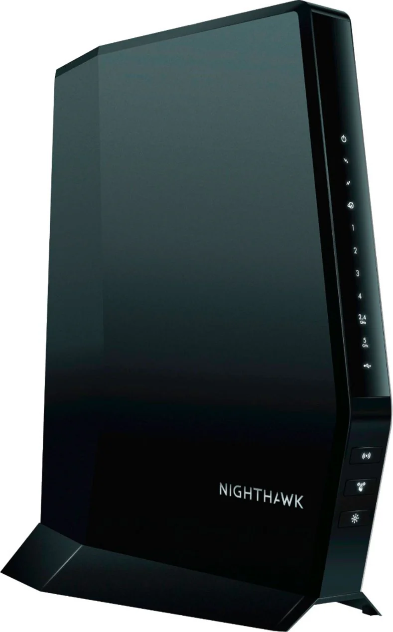 NETGEAR - Nighthawk AX2700 Router with 32 x 8 DOCSIS 3.1 Cable Modem - Black - Image 2