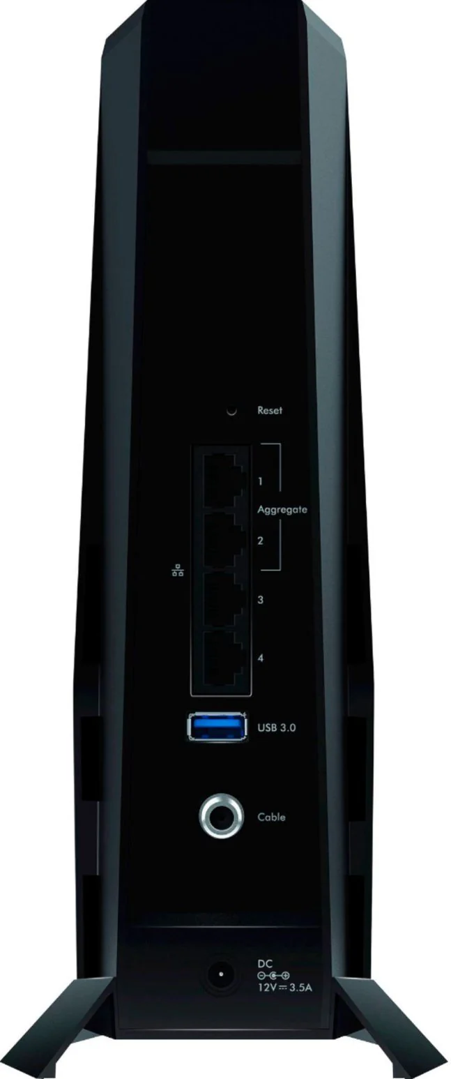 NETGEAR - Nighthawk AX2700 Router with 32 x 8 DOCSIS 3.1 Cable Modem - Black - Image 4