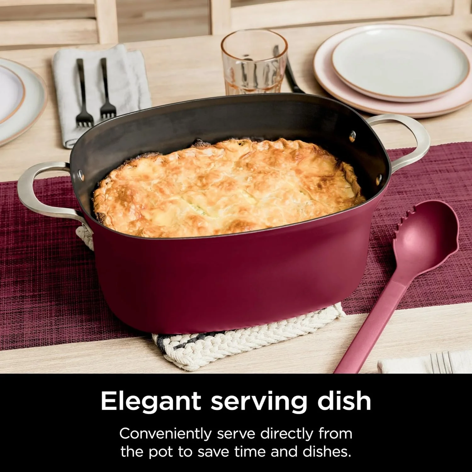 Ninja MC1000 Foodi PossibleCooker 8.5 Quart Multi-Cooker, with 4-in-1 Slow Cooker, Dutch Oven & More, Glass Lid & Integrated Spoon, Nonstick, Oven Safe Pot to 500°F - Image 5