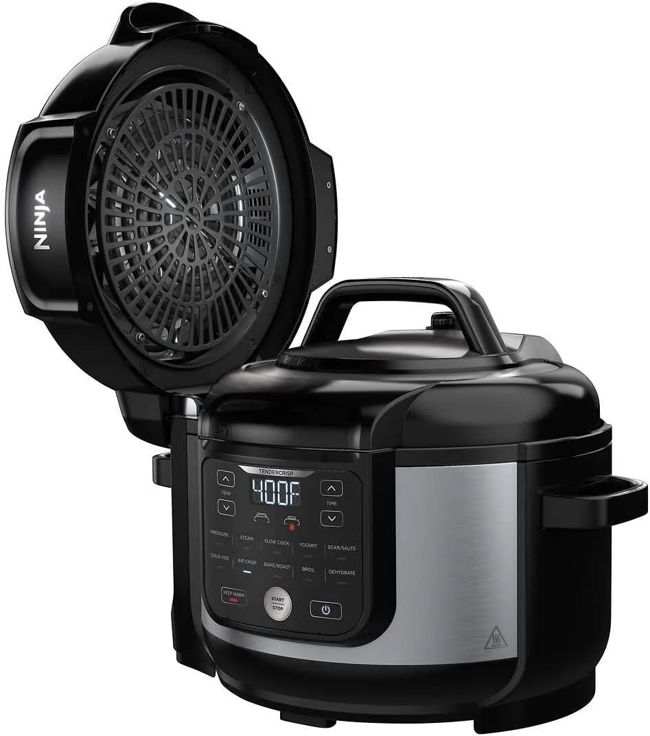 Ninja OS301/FD305CO Foodi 10-in-1 Pressure Cooker and Air Fryer with Nesting Broil Rack, 6.5-Quart Capacity, and a Stainless Finish - Image 2