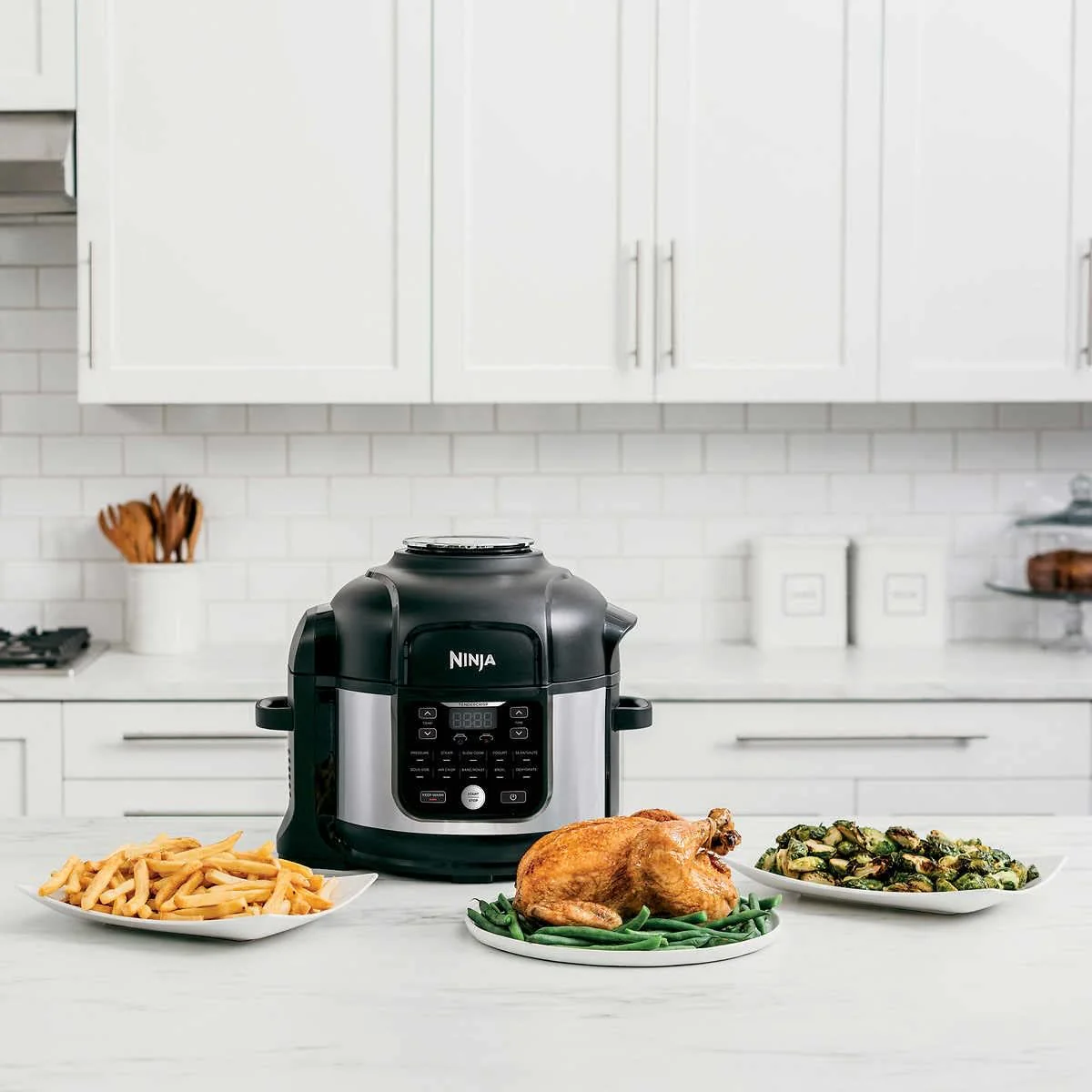 Ninja OS301/FD305CO Foodi 10-in-1 Pressure Cooker and Air Fryer with Nesting Broil Rack, 6.5-Quart Capacity, and a Stainless Finish - Image 5