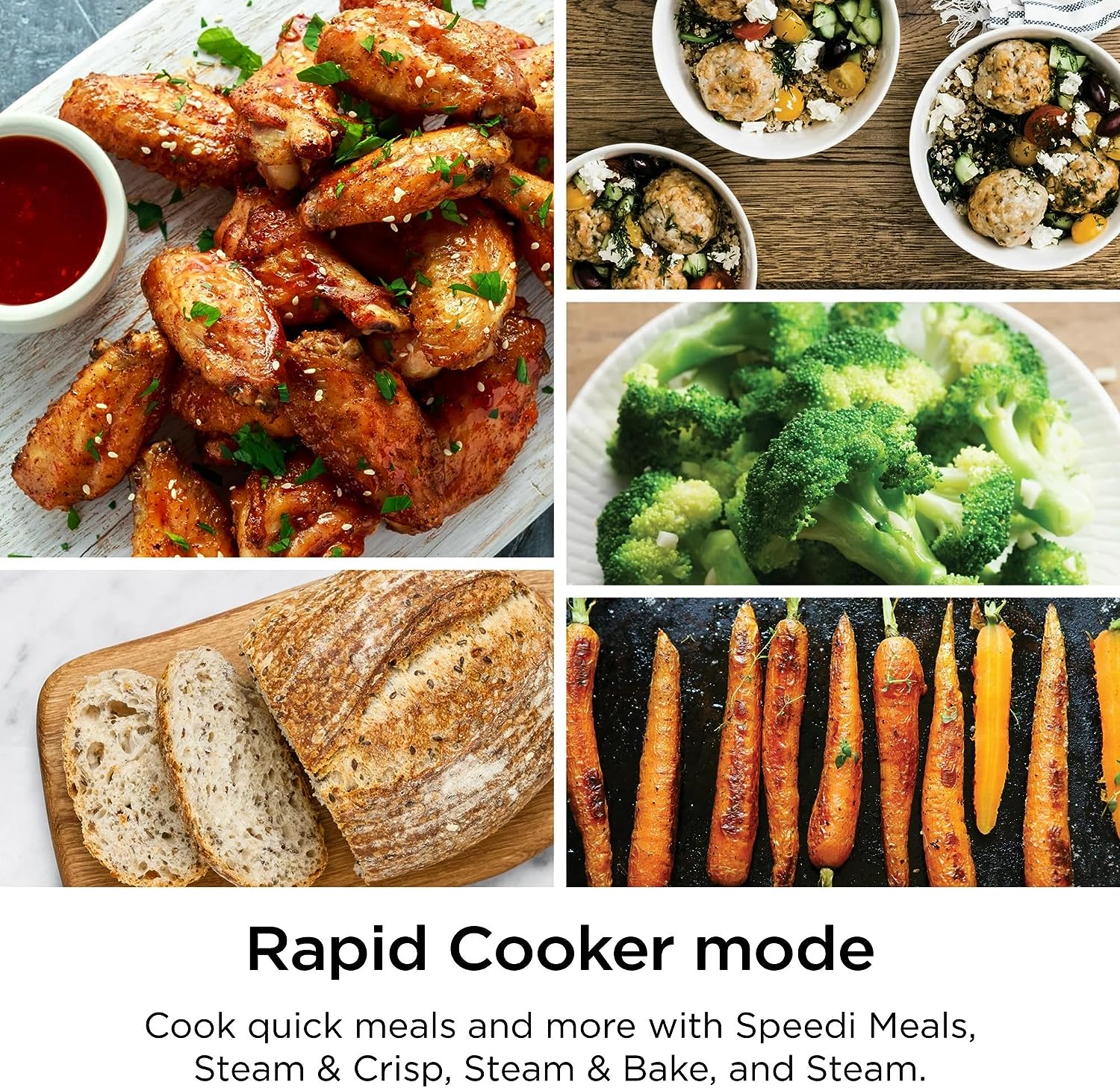 Ninja Speedi Rapid Cooker & Air Fryer, 6-Qt Capacity, 10-in-1 Functions to Steam (SF300) - Image 5