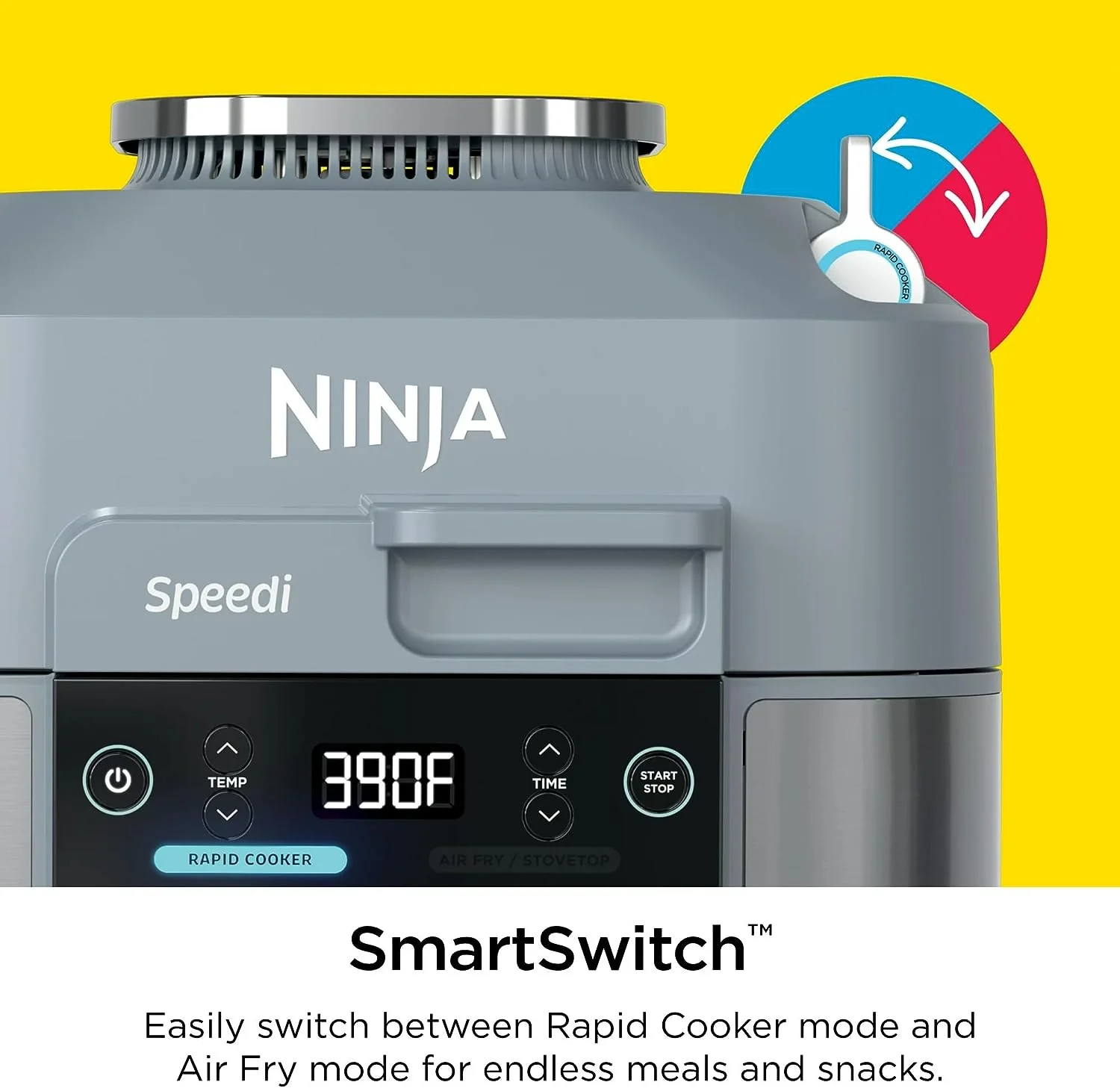 Ninja Speedi Rapid Cooker & Air Fryer, 6-Qt Capacity, 10-in-1 Functions to Steam (SF300) - Image 9