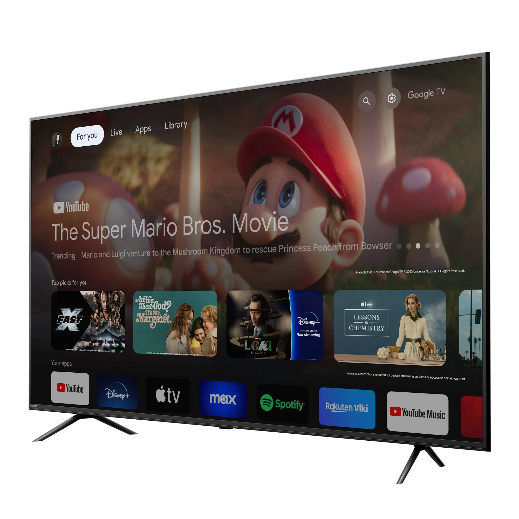 Philips 70" Class 4K Ultra HD (2160p) Google Smart LED Television (70PUL7553/F7) - Image 3