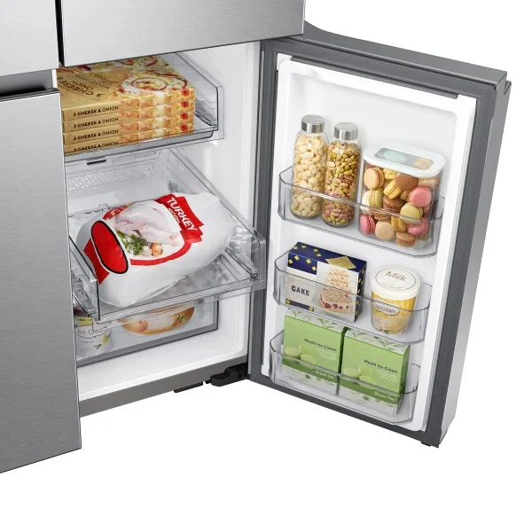 Samsung 23 cu. ft. Counter Depth 4-Door French Door Refrigerator with Beverage Center in (RF23B7671SR) Stainless Steel - Image 10