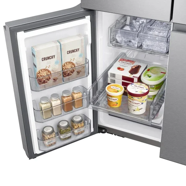 Samsung 23 cu. ft. Counter Depth 4-Door French Door Refrigerator with Beverage Center in (RF23B7671SR) Stainless Steel - Image 8