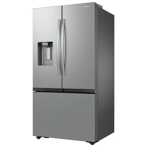 Samsung 36" 25.5 Cu. Ft. French Door SpaceMax Counter Depth Refrigerator w/ Water & Ice Dispenser (RF27CG5400SR) - Stainless - Image 3