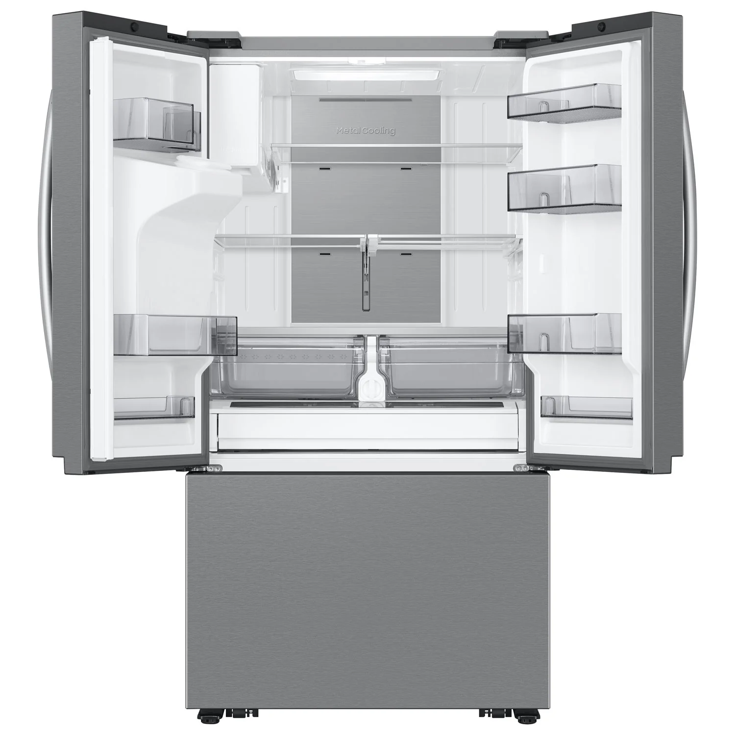 Samsung 36" 30.5 Cu. Ft. French Door Refrigerator w/ Water & Ice Dispenser (RF32CG5400SR) - Stainless Steel (SCRATCH AND DENT) - Image 4