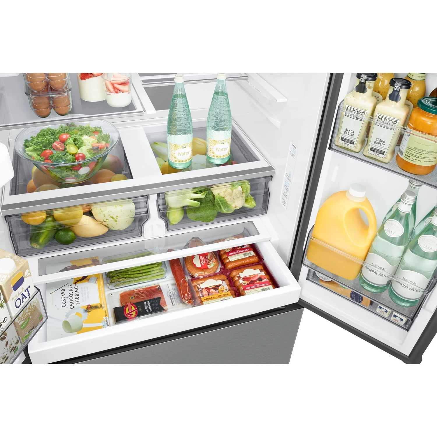 Samsung 36" 30.5 Cu. Ft. French Door Refrigerator w/ Water & Ice Dispenser (RF32CG5400SR) - Stainless Steel (SCRATCH AND DENT) - Image 7