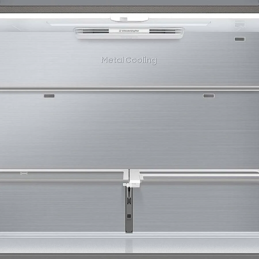Samsung Bespoke 23 Cu. Ft. 4-Door Flex French Door Counter Depth Refrigerator with Beverage Center (RF23DB960012) - White Glass - Image 13